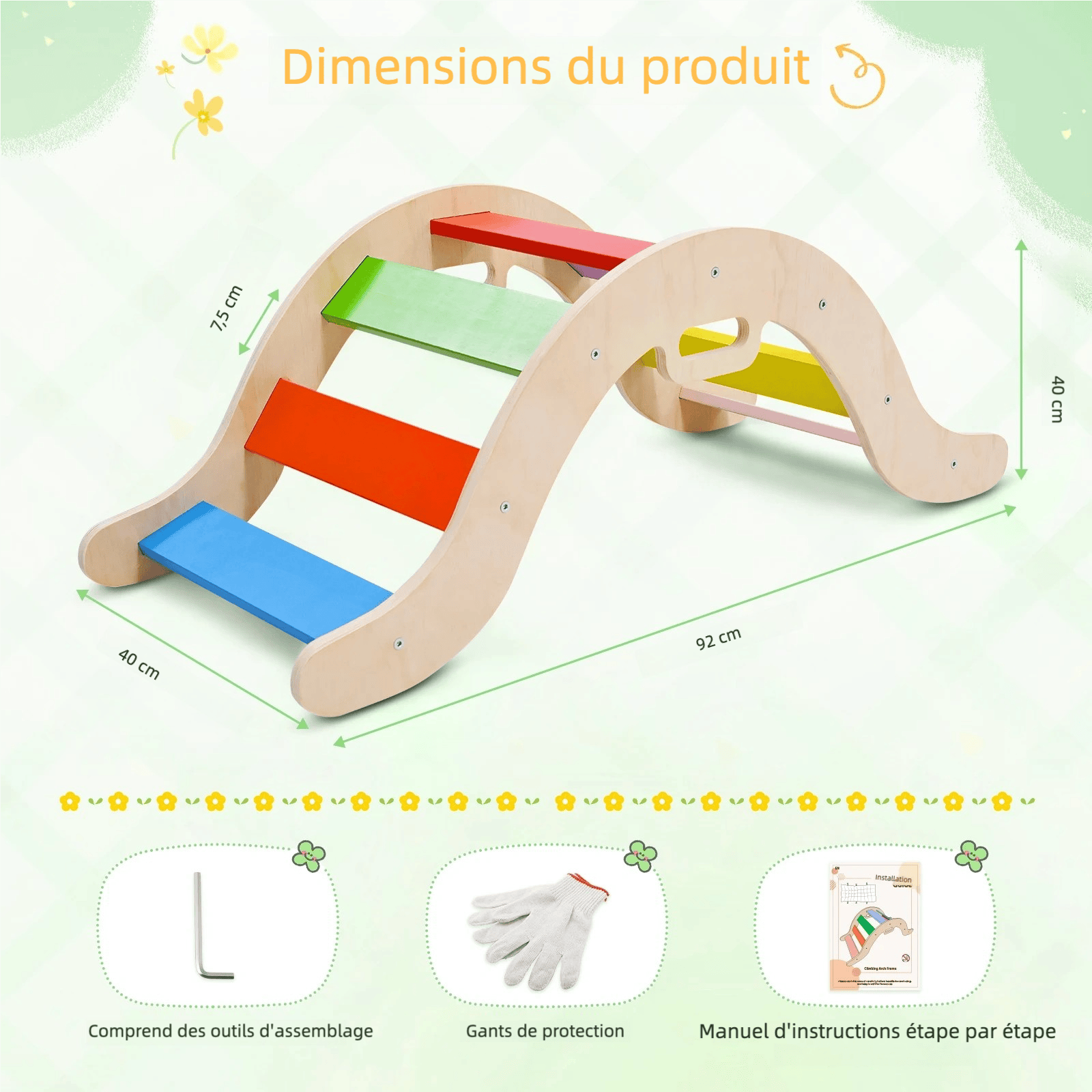 Arche montessori avec coussin