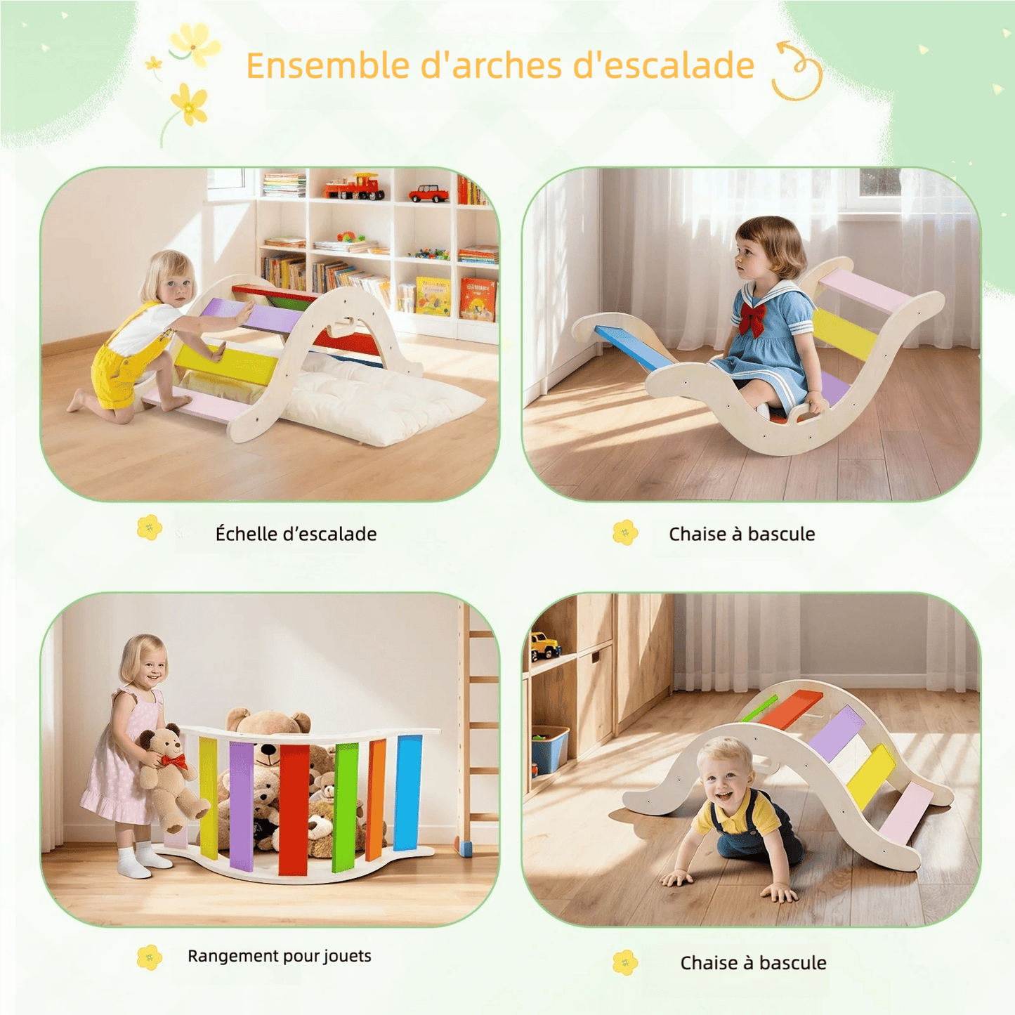Arche montessori avec coussin
