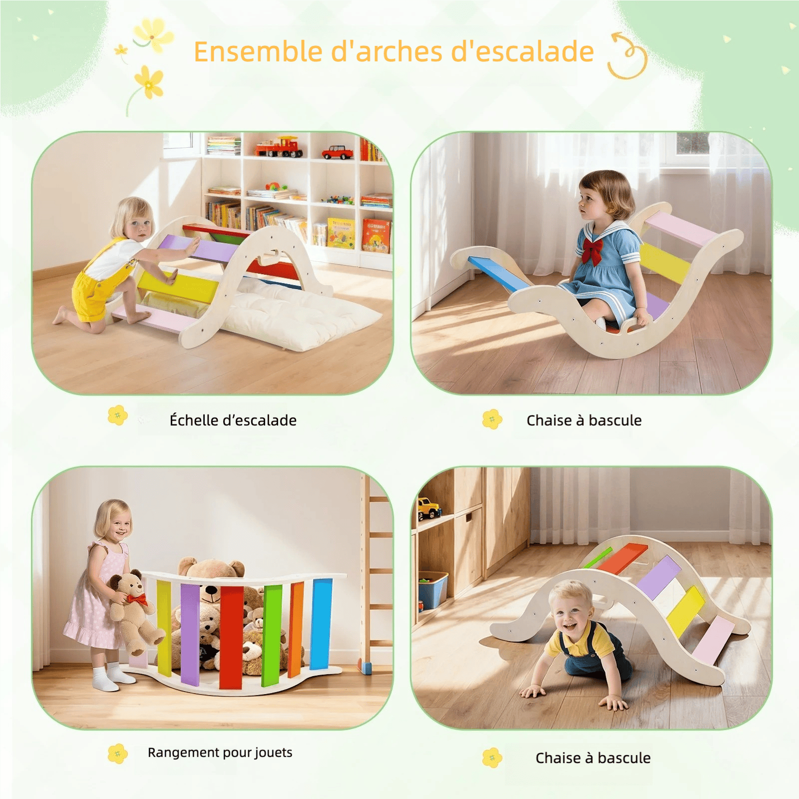 Arche montessori avec coussin