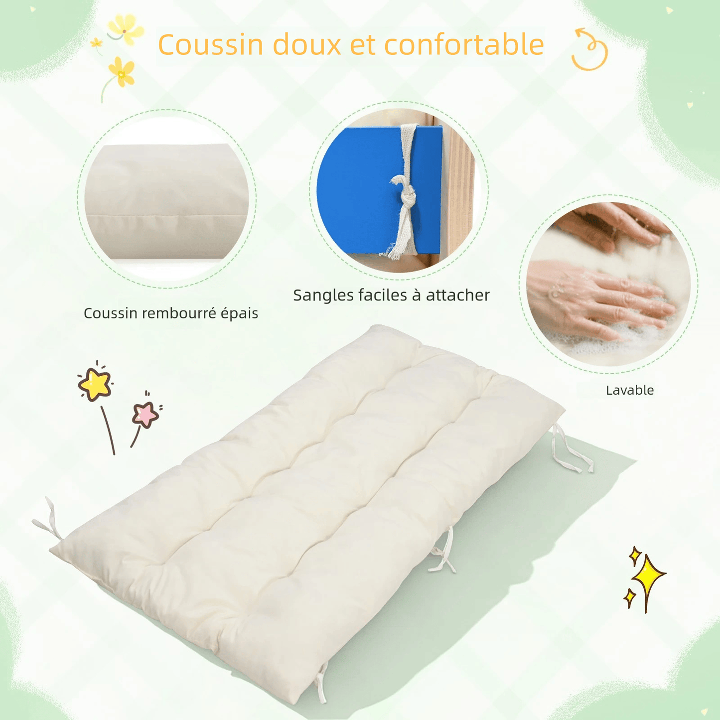 Arche montessori avec coussin