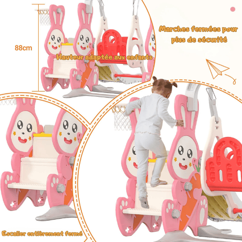 Balancoire toboggan enfant