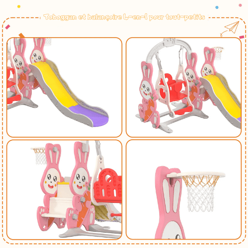 Balancoire toboggan enfant