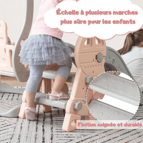 Balancoire toboggan intérieur