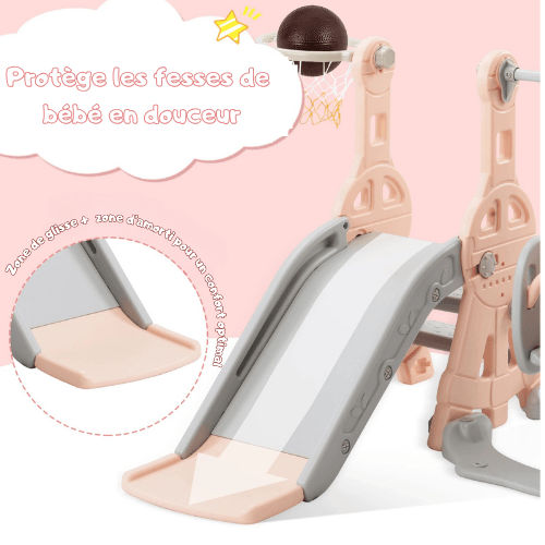 Balancoire toboggan intérieur