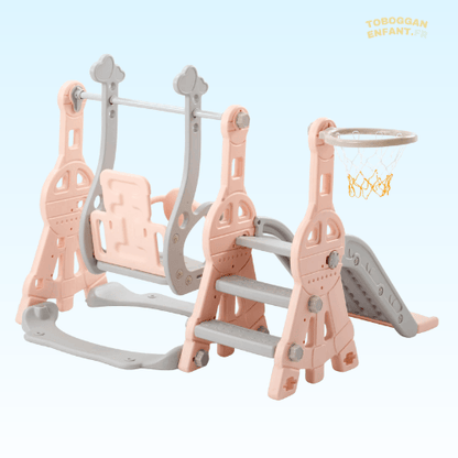 Balancoire toboggan intérieur