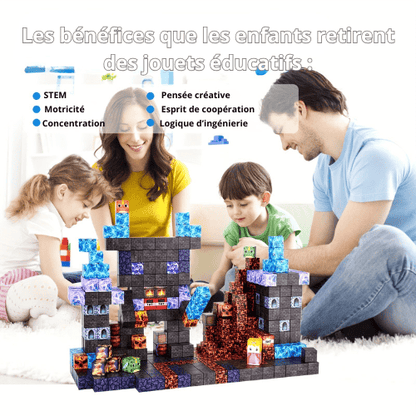 Bloc de construction magnétique