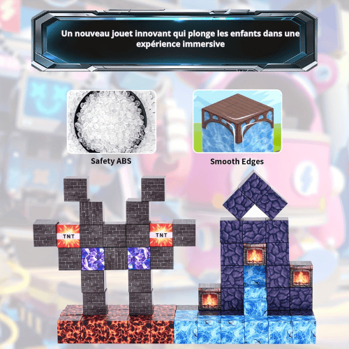 Bloc de construction magnétique