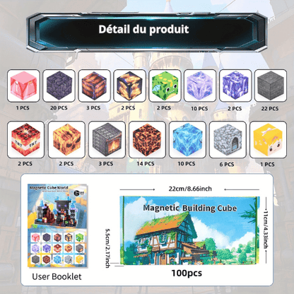 Bloc de construction magnétique