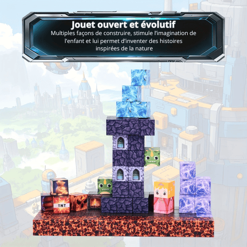 Bloc de construction magnétique