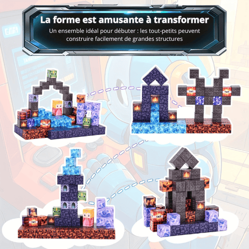 Bloc de construction magnétique