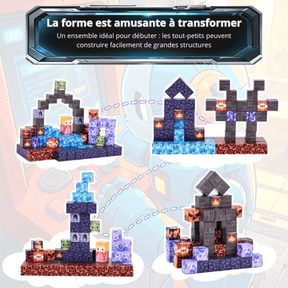 Bloc de construction magnétique