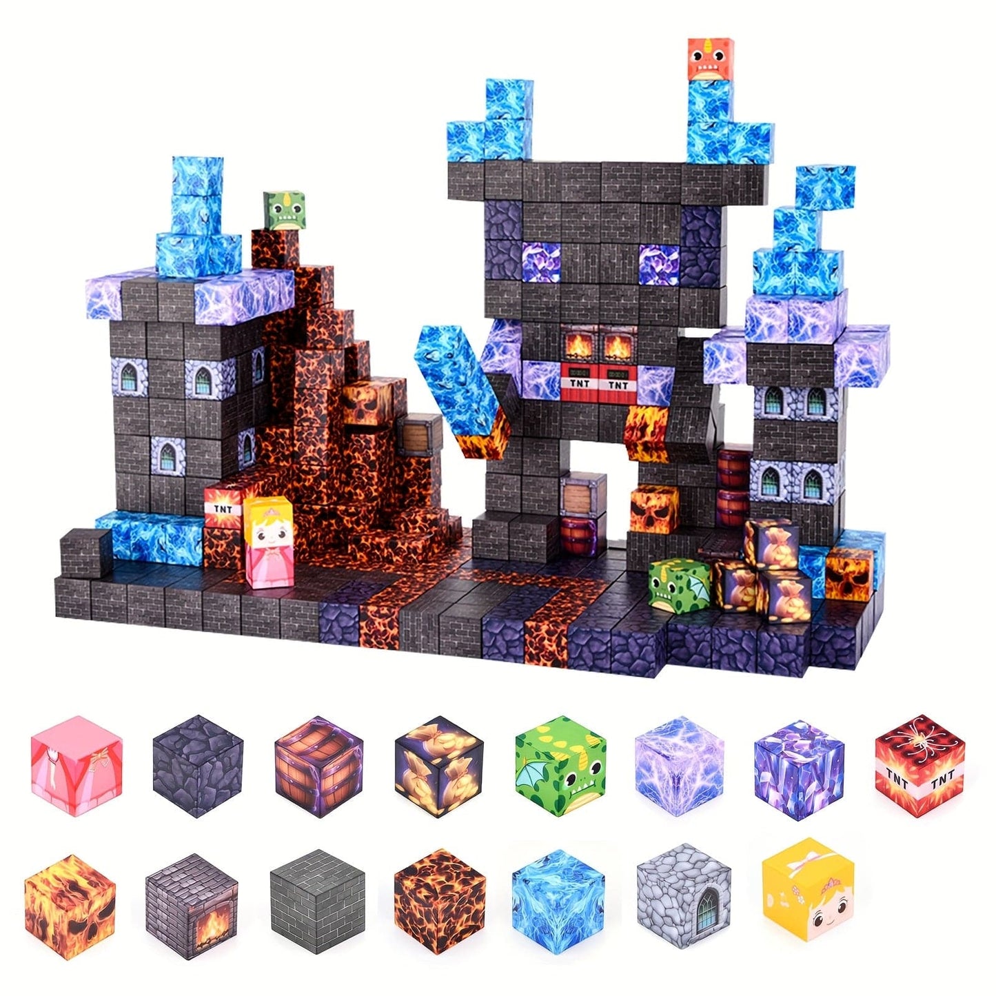 Bloc de construction magnétique