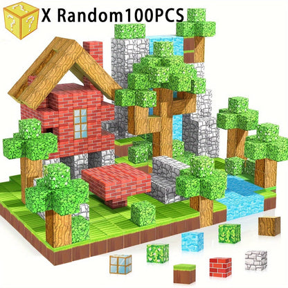 Bloc de construction magnétique montessori