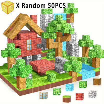 Bloc de construction magnétique montessori