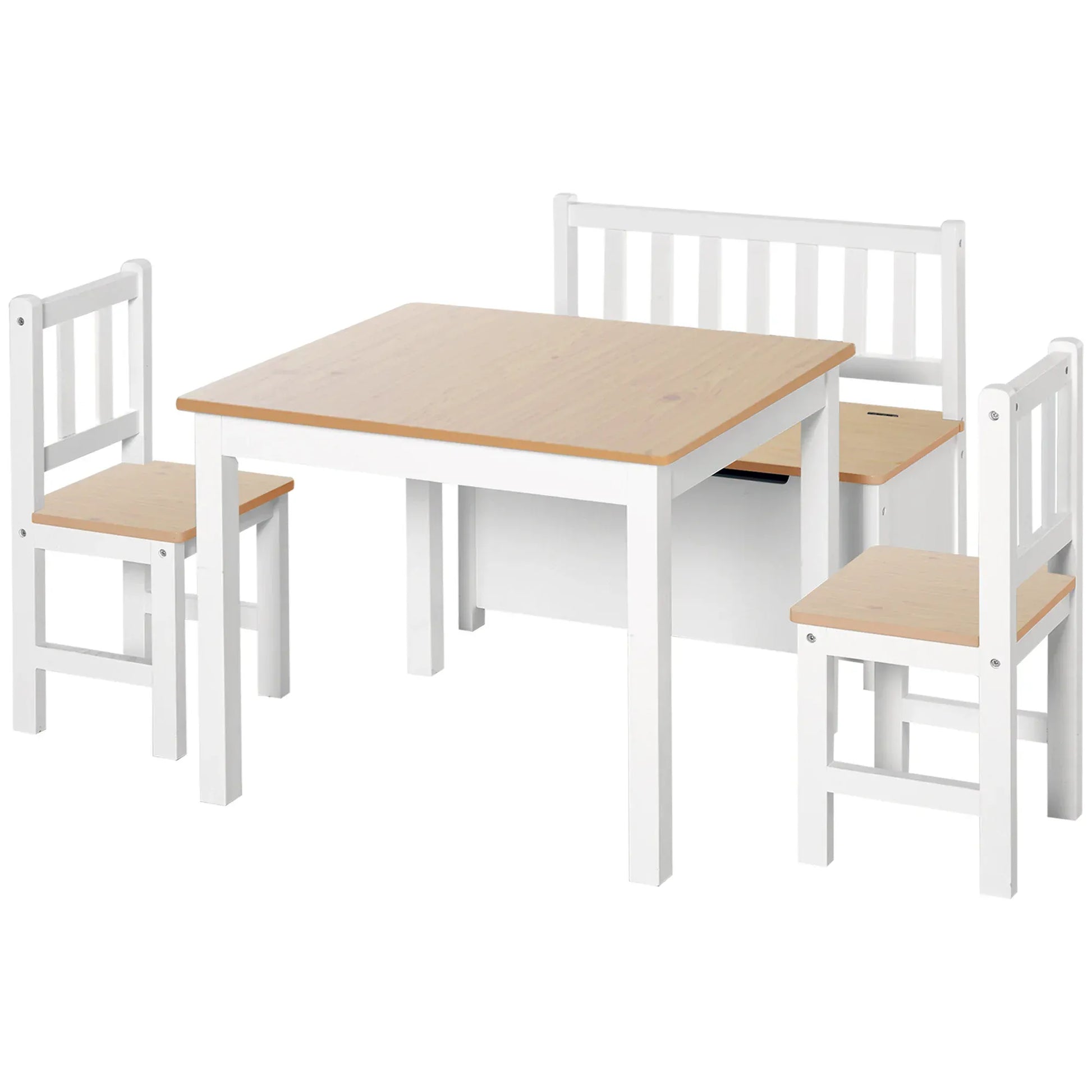 Ensemble de table et chaise enfant avec rangement