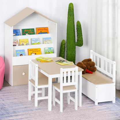 Ensemble de table et chaise enfant avec rangement