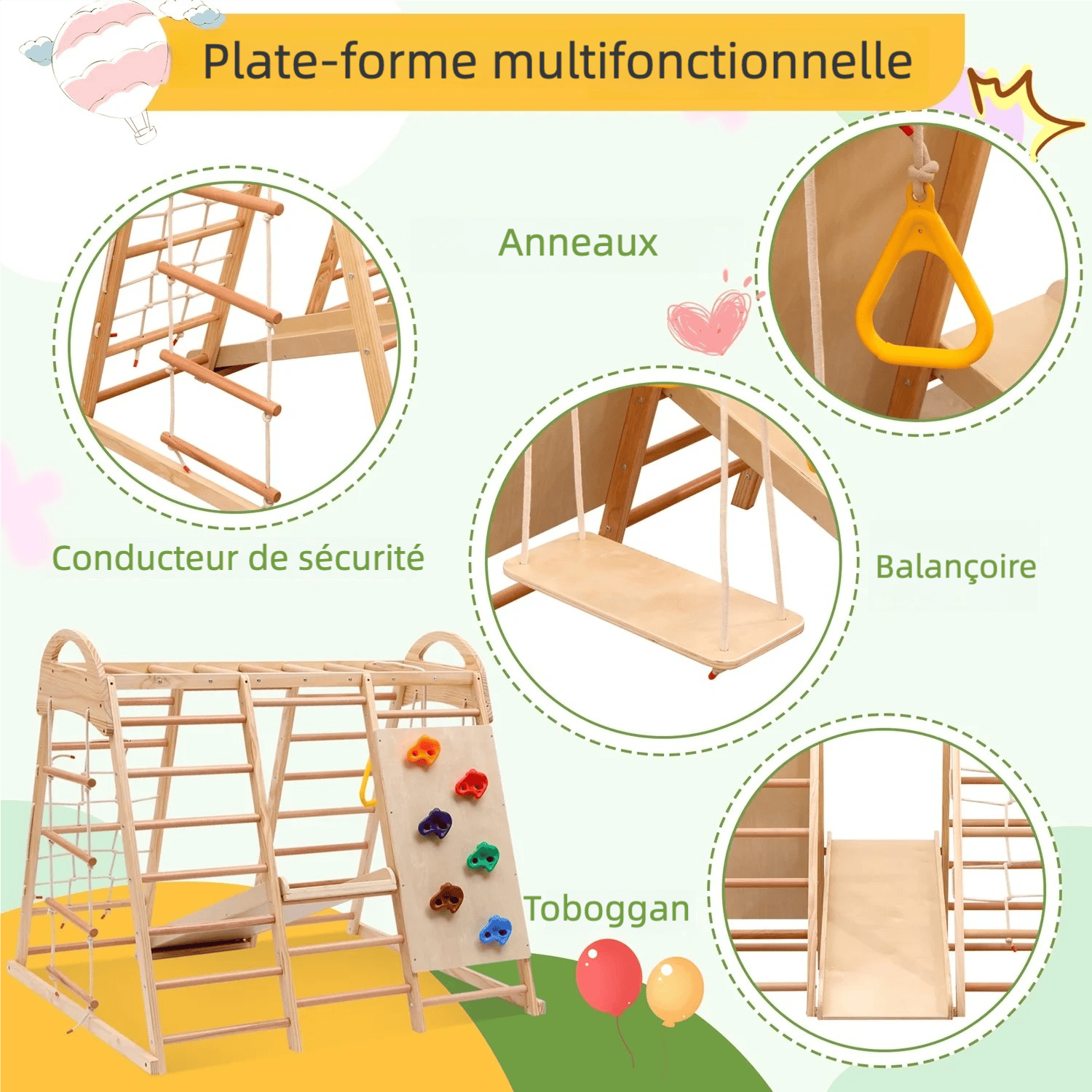 Mur escalade chambre enfant