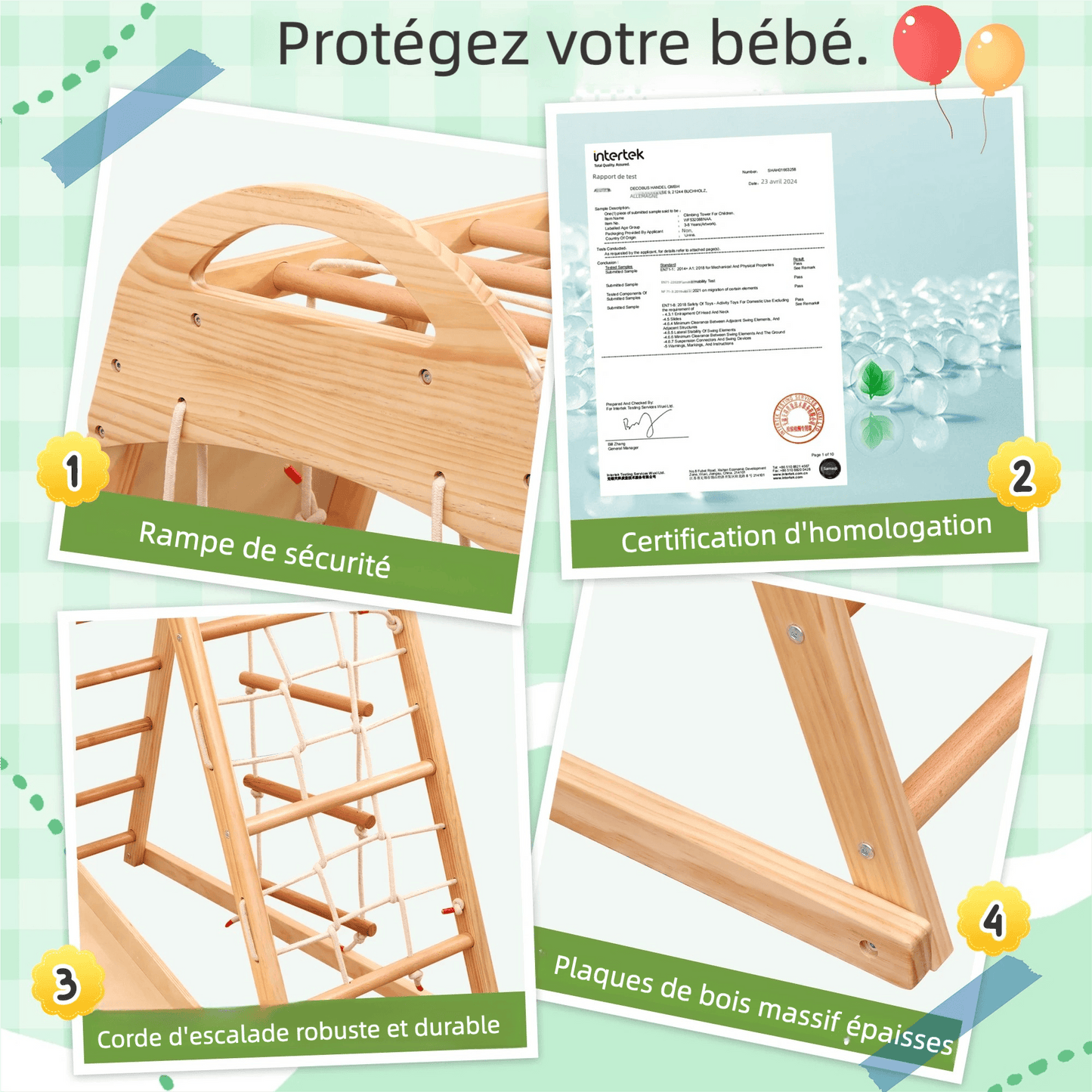 Mur escalade chambre enfant montessori