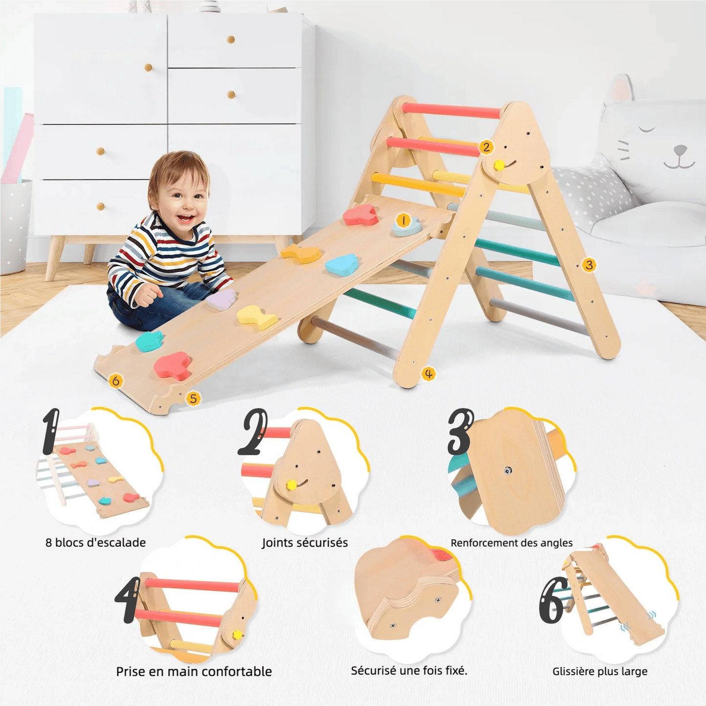 Mur escalade enfant 3 ans