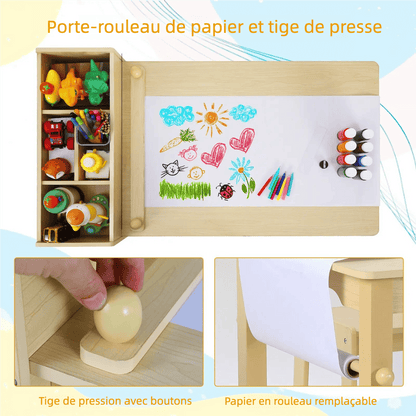 Table et chaise enfant bois