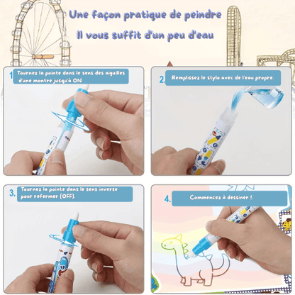 Tapis dessin eau bébé