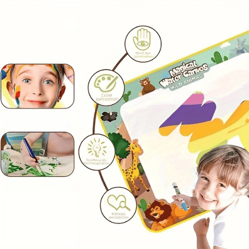 Tapis dessin eau bébé