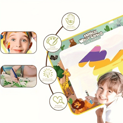 Tapis dessin eau bébé