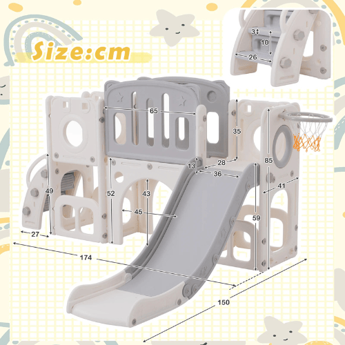 Toboggan interieur enfant