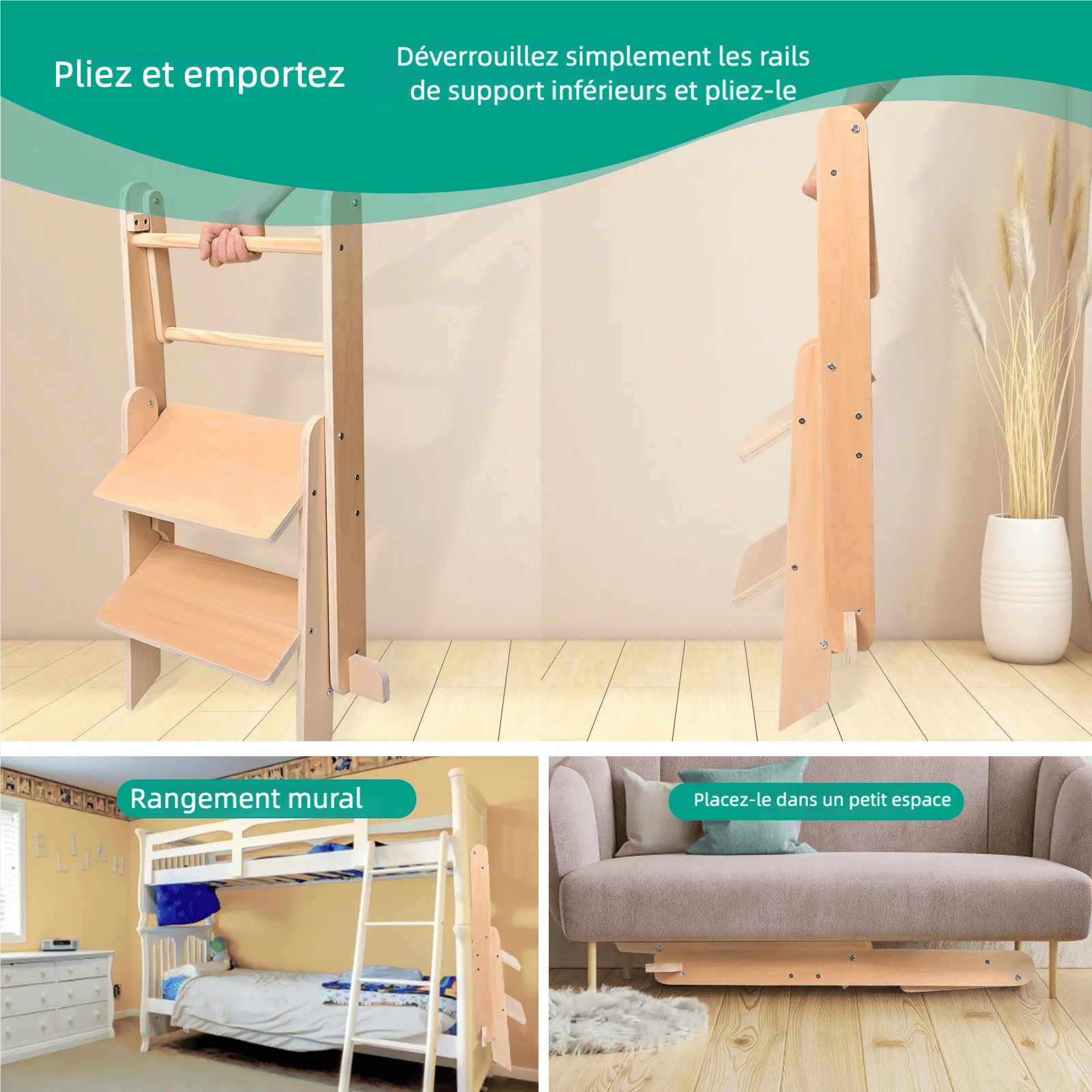 Tour d'apprentissage pliable