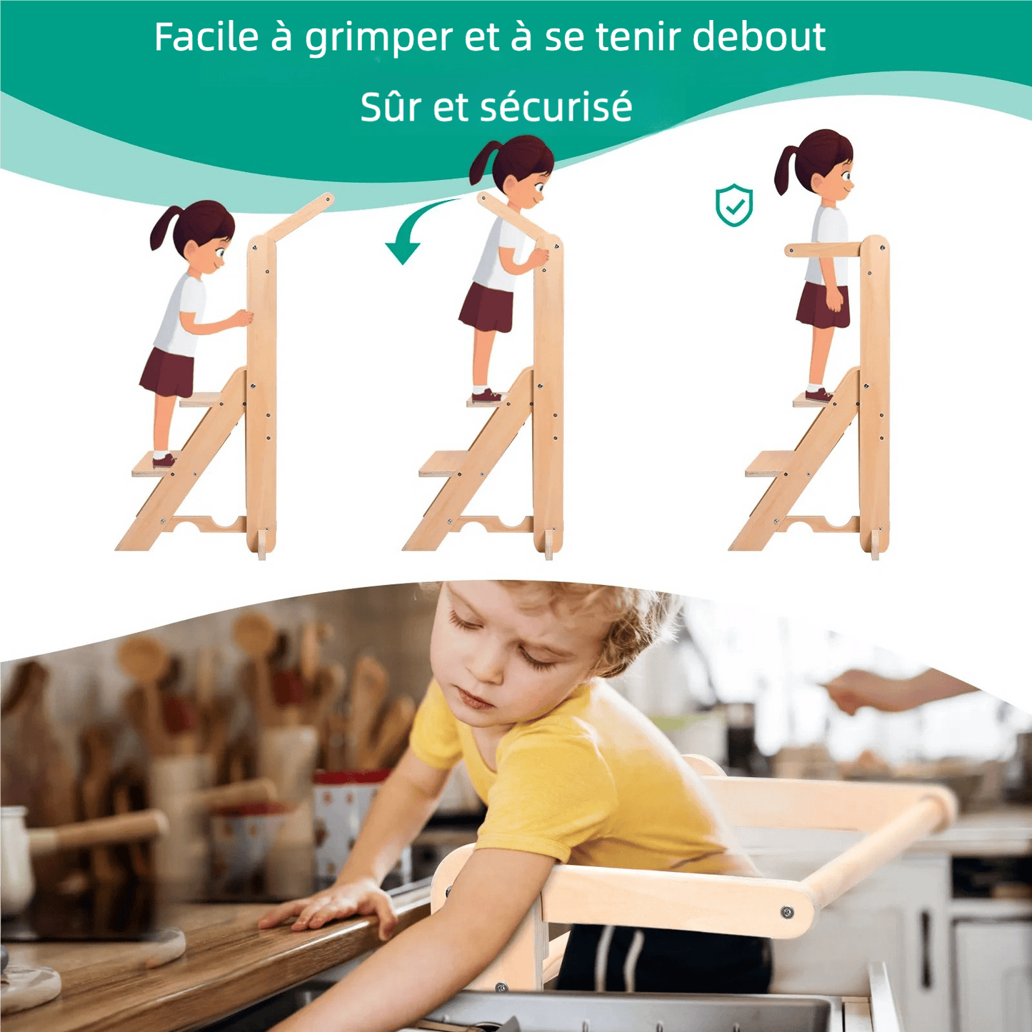 Tour d'apprentissage pliable