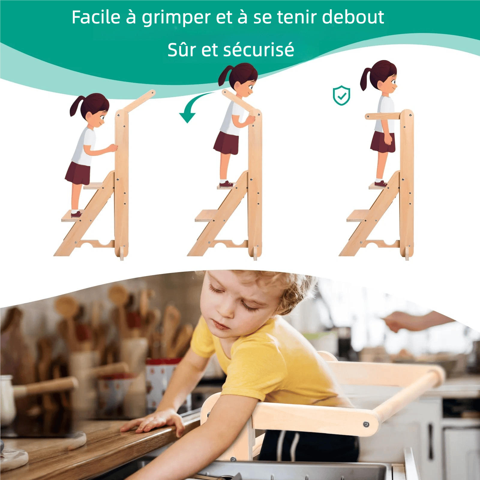 Tour d'apprentissage pliable