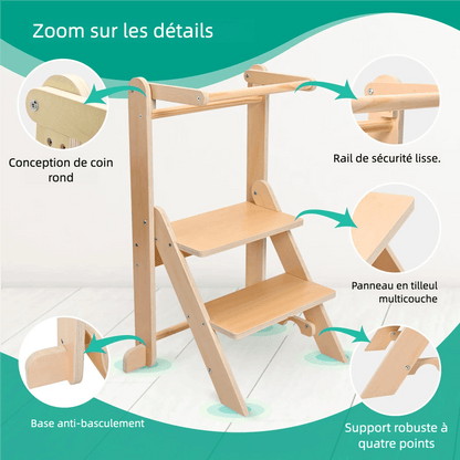 Tour d'apprentissage pliable