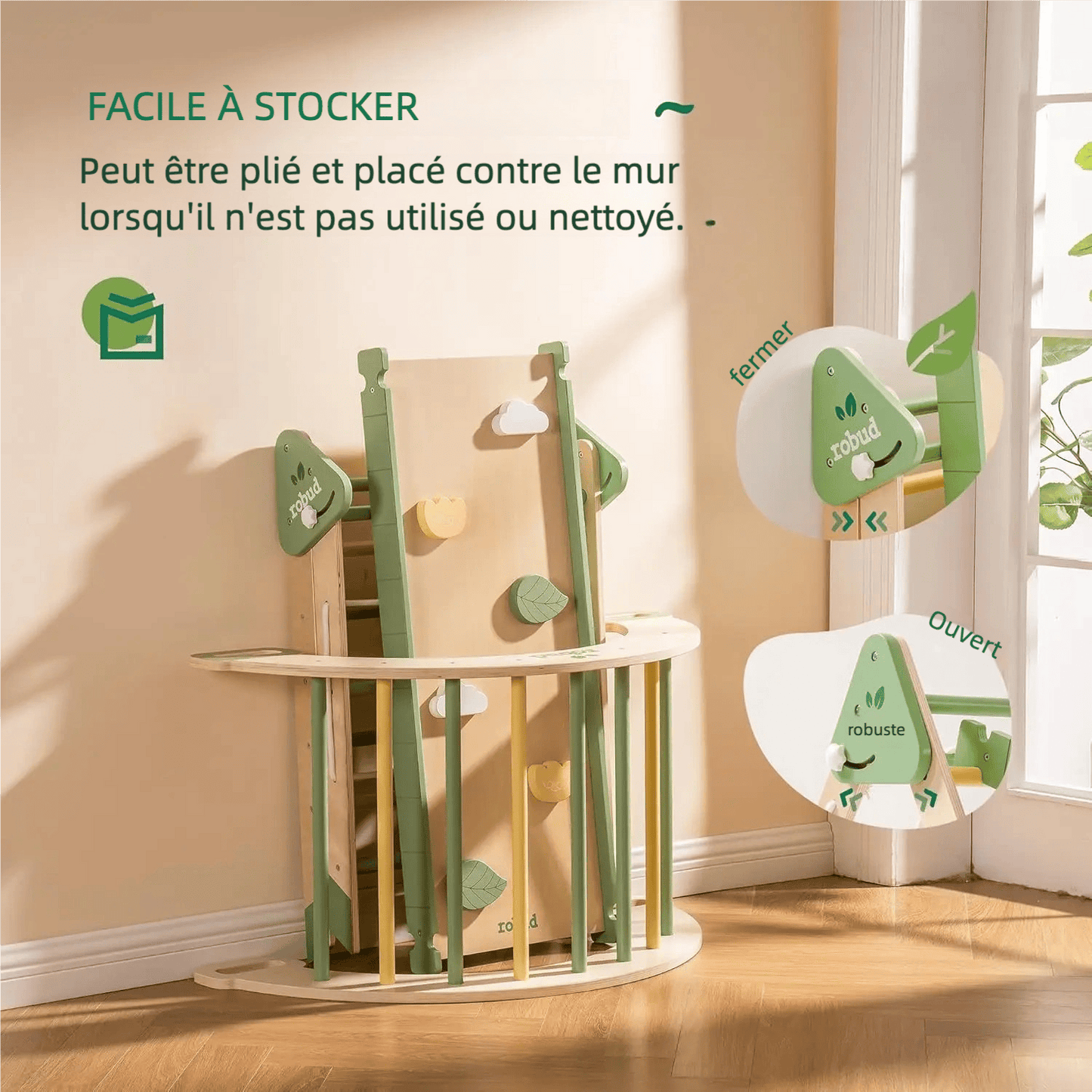 Triangle de pikler pliable